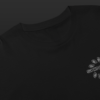 Mandala Eye Logo – Cropped Tee (Black)
