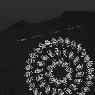 Mandala Eye Logo – Cropped Tee (Black)