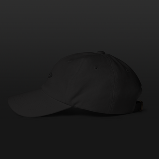 Embroidered Logo – Dad Hat (Black on Black)