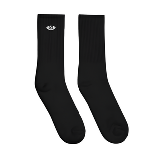Eye Logo Embroidered Socks