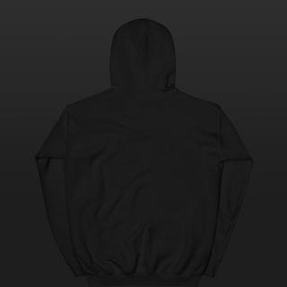 Embroidered Logo – Essential Hoodie (Black)