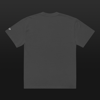 Embroidered Logo – Tee (Faded Black)