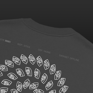 Mandala Eye Logo – Tee (Faded Black)