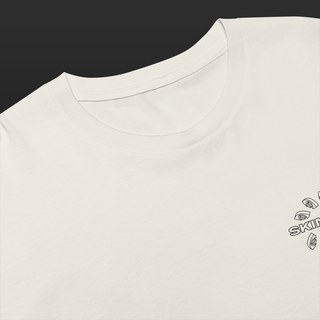 Mandala Eye Logo – Cropped Tee (Cream)